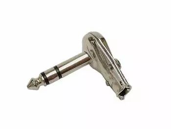 Jack male coude (90�) 6.35mm stereo nickel (CA026)