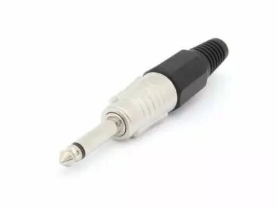 Jack male professionnel 6.35mm mono - noir (CA027B)