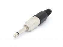 Jack male professionnel 6.35mm mono - noir (CA027B)