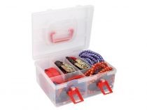 Jeu avec sangles d\'arrimage à cliquet et tendeurs - 18 pcs (ARATS2)