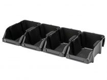 Jeu de bacs à bec - 8 pcs - 103 x 165 x 75 mm - noir (OMSB10SET)