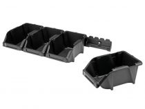 Jeu de bacs à bec - 8 pcs - 103 x 165 x 75 mm - noir (OMSB10SET)