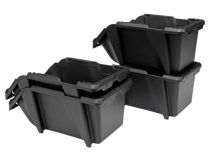 Jeu de bacs à bec - 8 pcs - 103 x 165 x 75 mm - noir (OMSB10SET)
