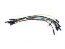 Jeu de câbles de raccordement - 1 broche femelle / femelle - 5.9\  (15 cm) - 10 pcs (WJW012)
