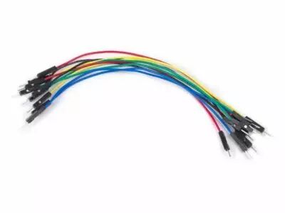 Jeu de c�bles de raccordement - 1 broche m�le / m�le - 5.9\  (15 cm) - 10 pcs (WJW010)