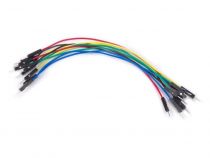 Jeu de câbles de raccordement - 1 broche mâle / mâle - 5.9\  (15 cm) - 10 pcs (WJW010)