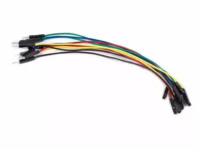 Jeu de c�bles de raccordement - 1 broche m�le/ femelle - 5.9\  (15 cm) - 10 pcs (WJW011)