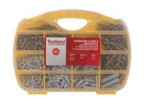 Jeu De Chevilles Et Vis Pour Aggloméré - 632 Pcs (HAS14)