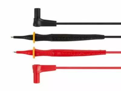JEU DE CORDONS DE MESURE EN PVC - CAT III 600 V - 12 A - 18 AWG - LONGUEUR 70 cm (TLM73)