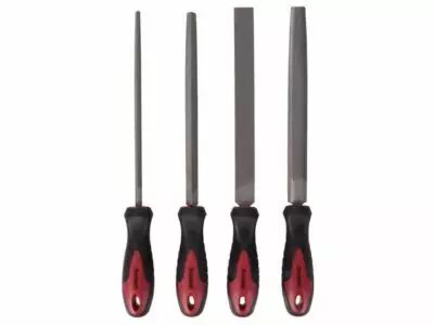 Jeu de limes pour acier - 20cm/8 - 4 pcs (HFIS1)