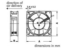 Kd1204pfs2 ventilateur roulement a aiguilles 40x40x10 dc12v 0.8w (BSS12D1040)