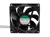 Kd1209pts1 ventilateur roulement a aiguilles 92x92x25 12vcc câbles (BSS12/92)