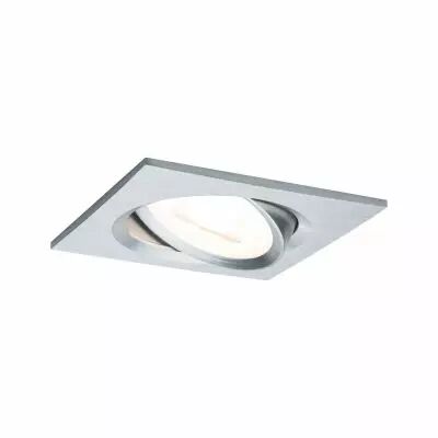 Kit  spot encastr� Nova Coin 3 niv grad car noir LED 3x6,5W 2700K 230V Blanc d�poli/Alu zinc (93491)