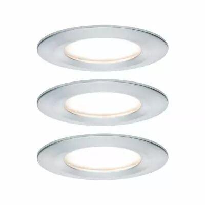 Kit  spot encastr� Nova Coin rond fixe LED 3x6,5W 2700K 230V Alu tourn�/alu zinc (93462)