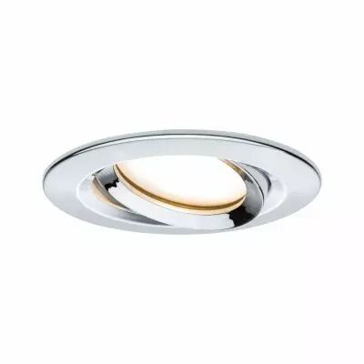 Kit  spot encastr� Nova Plus Coin grad IP65 rd Noir LED 1x6,8W 633lm 2700K Chrome/alu (93683)