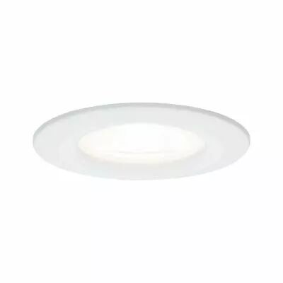 Kit  spot encastr� Nova rd fixe LED IP44 1x6,5W 2700K 230V GU10 51mm Blanc d�poli/Alu zinc (93441)