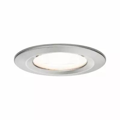 Kit  spot encastr� Nova rd fixe LED IP44 3 nivgrad 1x6,5W 230V GU10 51mm Acier bross�/Alu zinc (93475)