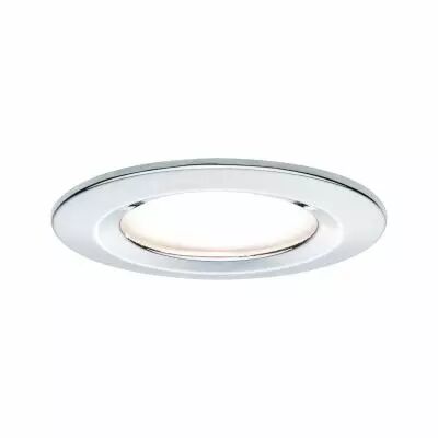 Kit  spot encastr� Nova rd fixe LED IP44 3 nivgrad 3x6,5W 230V GU10 51mm Chrome/Alu zinc (93481)