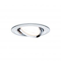 Kit  spot encastré Nova rond noir LED 3 nivgrad 3x6,5W 230V GU10 51mm Chrome/Alu zinc (93470)