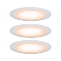 Kit  spot encastré Premium Suon grad-chaud IP44 LED 3x6,5W 230V 2000-2700K Satiné (99942)