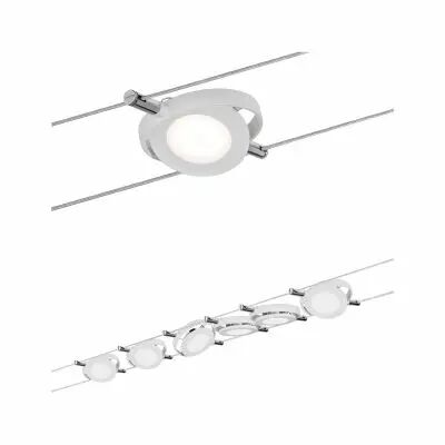 Kit c�ble DC LED RoundMac 6x4W blanc mat 230V/12V DC 30VA m�tal (94106)
