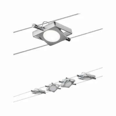 Kit c�ble DC MacLED 4x4W chrome mat 230V/12V DC 30VA m�tal (94107)