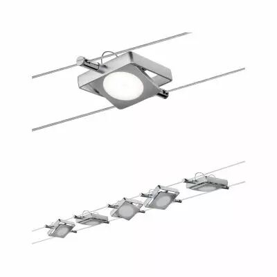 Kit c�ble DC MacLED 5x4W chrome mat 230V/12V DC 30VA m�tal (94108)