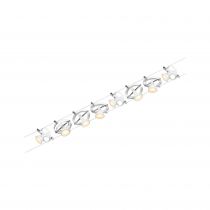 Kit Cardan Wire CC max.8x7W GU5,3 Bc dép /Chrome 230V/12V CC 60 VA métal (94492)