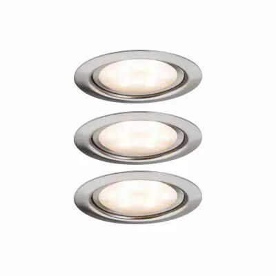Kit de 3 spots encastr�s meuble 3x4W acier bross� 305Lm (93553)