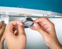 Kit de 3 spots encastrés meuble 3x4W chrome 305Lm (93552)