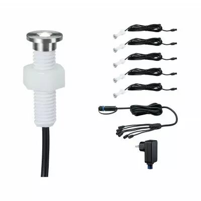 Kit de base encastr�s Plug&Shine MicroPen II IP67 3000 K 5x0,22 W gradable (93695 )