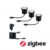 Kit de base Plug & Shine encastré sol IP65 ZigBee RGBW 24V (94275)