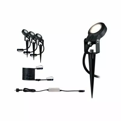 Kit de base Plug&Shine Piquet � planter Sting IP67 3000 K 3x6 W gradable (93696 )