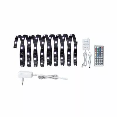 Kit de base YourLED ECO, 3m RGB 21,6W 230/12V 36VA noir PVC (70430)
