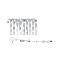 Kit de base YourLED ECO 3m blanc chaud 7,2W 230V/12V blanc PVC (70428)