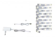 Kit de base YourLED ECO 3m blanc chaud 7,2W 230V/12V blanc PVC (70428)