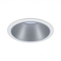 Kit enc Cole Coin 3Stepdim rond fixe LED 1x6,5W 2700K 230V Blanc/Argent mat/pla (93409)