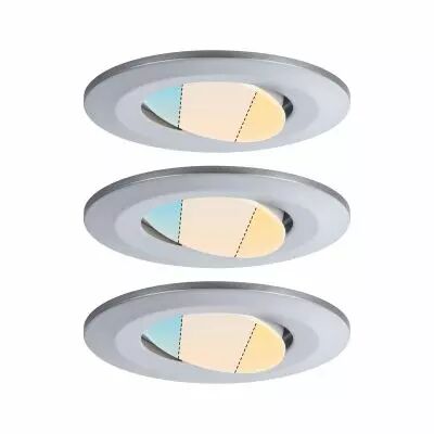 Kit Encastr� Calla IP65 WhiteSwitch rd noir 3x550lm 5,5W 230V chrome d�p (93095)