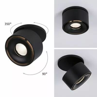 Kit Encastr� Spircle 8W 36� 3000K 230/40V Noir d�p/Alu (93370)