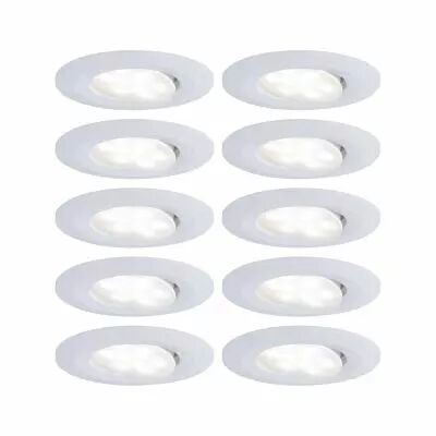 Kit encastr�s Calla BBC/IP65 gradable rond orientable LED 10x560lm 4000K 6,5W 230V Blanc d�poli (99924)