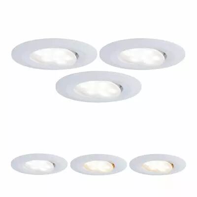 Kit encastr�s Calla IP65 3 niveaux blanc rond orientable LED 3x550lm tunable white 5,5W 230V Blanc (99935)