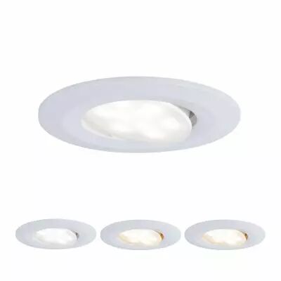 Kit encastr�s Calla IP65 3 niveaux blanc rond orientable LED 550lm tunable white 5,5W 230V Blanc (99934)
