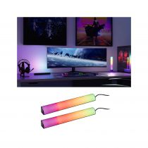 Kit Lightbar 2x30cm Dynamic Rainbow RGB 2x0,6W 230/5V DC nr Alu Syn (78878)