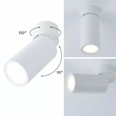 Kit lum sail Turnal Coin 3StepDim 6W 2700K 230V blanc d�poli/M�tal (93087)