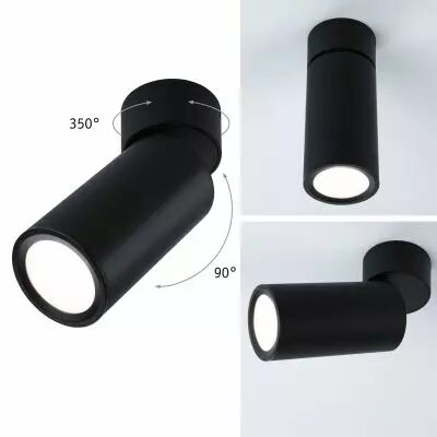Kit lum sail Turnal Coin 3StepDim 6W 2700K 230V noir d�p/m�tal (93089)