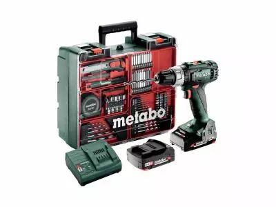 Kit perceuse-visseuse sans fil BS 18 L, 18V 2 x 2Ah Li-power, chargeur SC 30, mallette de transport en plastique, atelier mobile