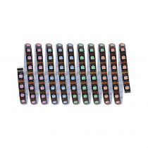 Kit Ruban led 3m Dynamic Rainbow RGB IP20 8,5W 12V CC noir Métal (78887)