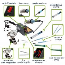 Kit Station De Soudage Avec Température Réglable - 48 W - 150-480 °C (VTSS4NSET)