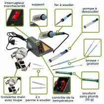 Kit Station De Soudage Avec Temp&eacute;rature R&eacute;glable - 48 W - 150-480 &deg;C (VTSS4NSET)