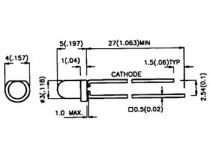 L-36bgd blinking led 3mm vert diff (L-36BGD)